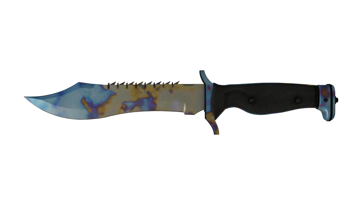 Bowie Knife | Case Hardened seed #341, front