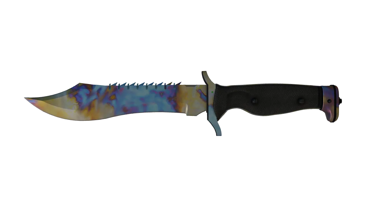 Bowie Knife | Case Hardened seed #347, front