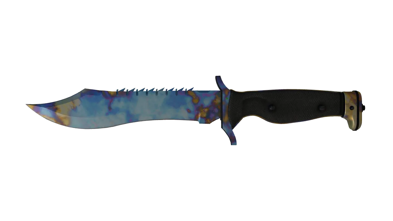 Bowie Knife | Case Hardened seed #358, front