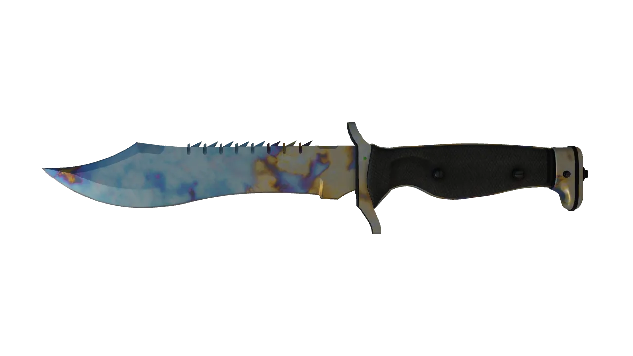 Bowie Knife | Case Hardened seed #371, front