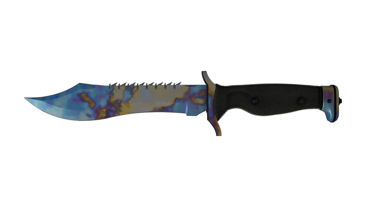 Bowie Knife | Case Hardened seed #377, front