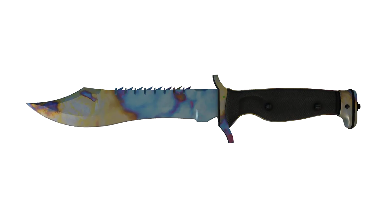 Bowie Knife | Case Hardened seed #378, front