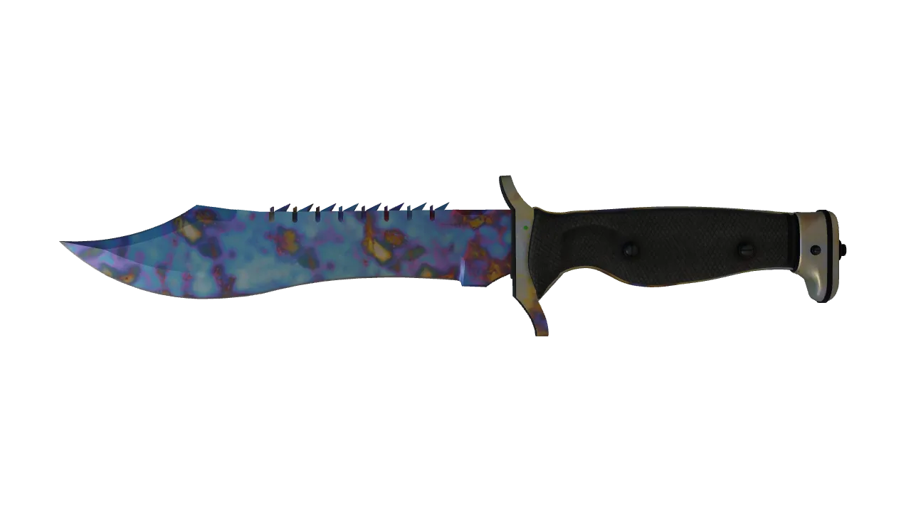 Bowie Knife | Case Hardened seed #396, front