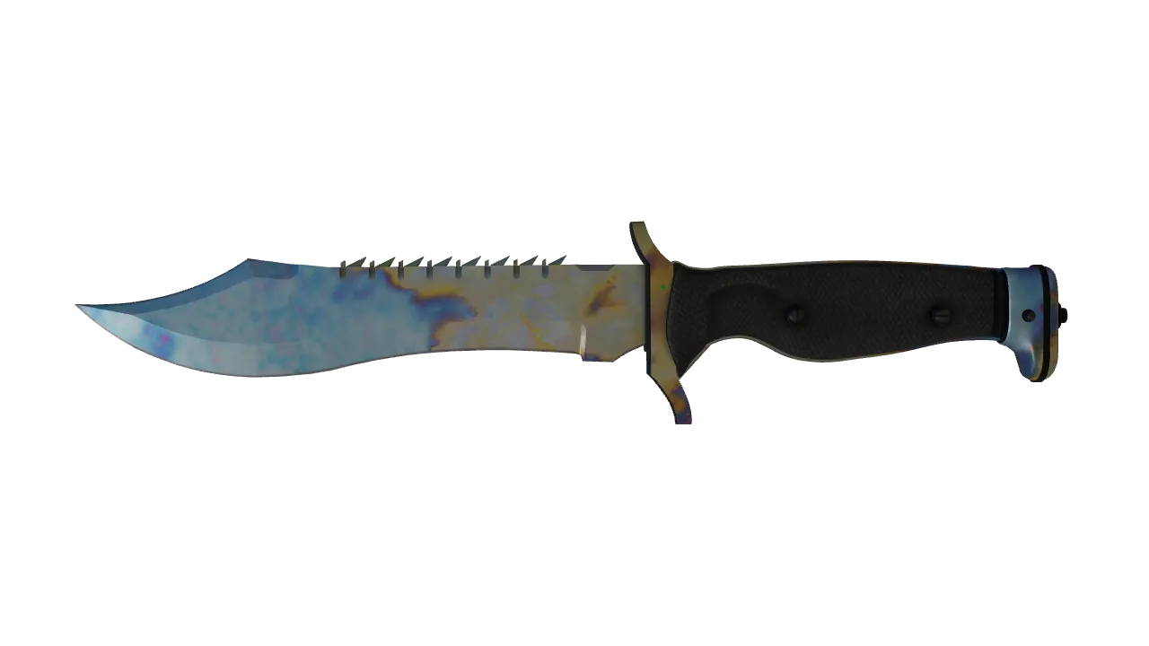 Bowie Knife | Case Hardened seed #407, front