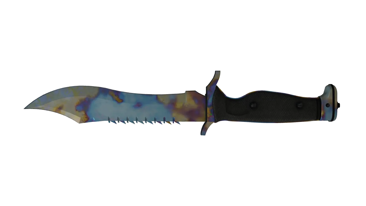 Bowie Knife | Case Hardened seed #411, back
