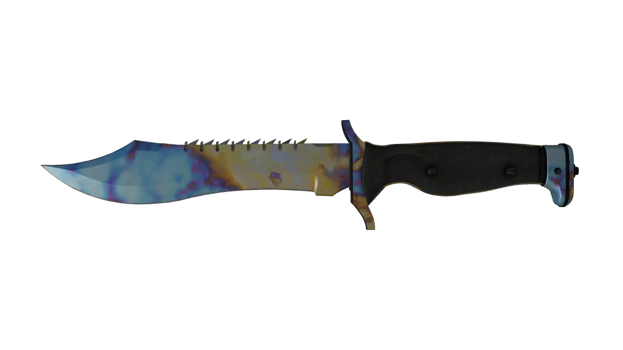 Bowie Knife | Case Hardened seed #420, front
