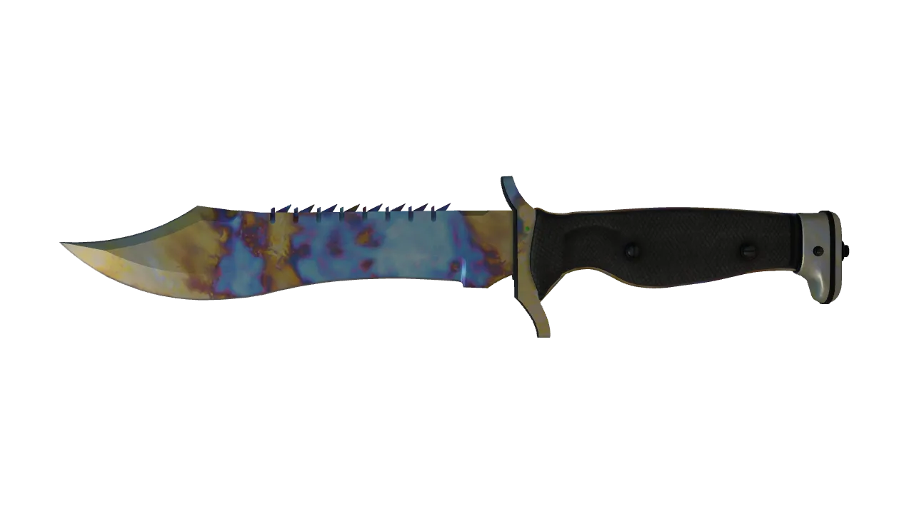 Bowie Knife | Case Hardened seed #422, front