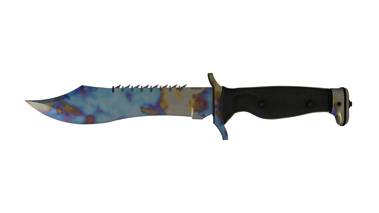 Bowie Knife | Case Hardened seed #466, front