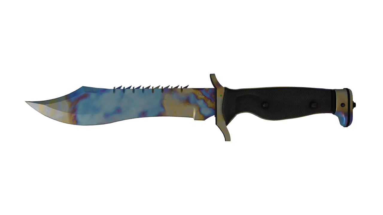 Bowie Knife | Case Hardened seed #499, front