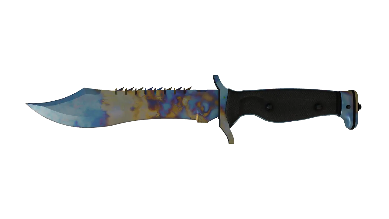 Bowie Knife | Case Hardened seed #507, front