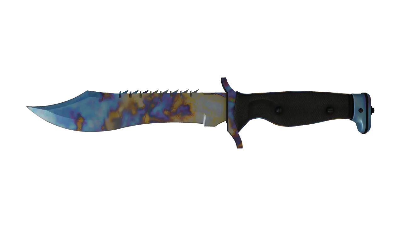 Bowie Knife | Case Hardened seed #522, front