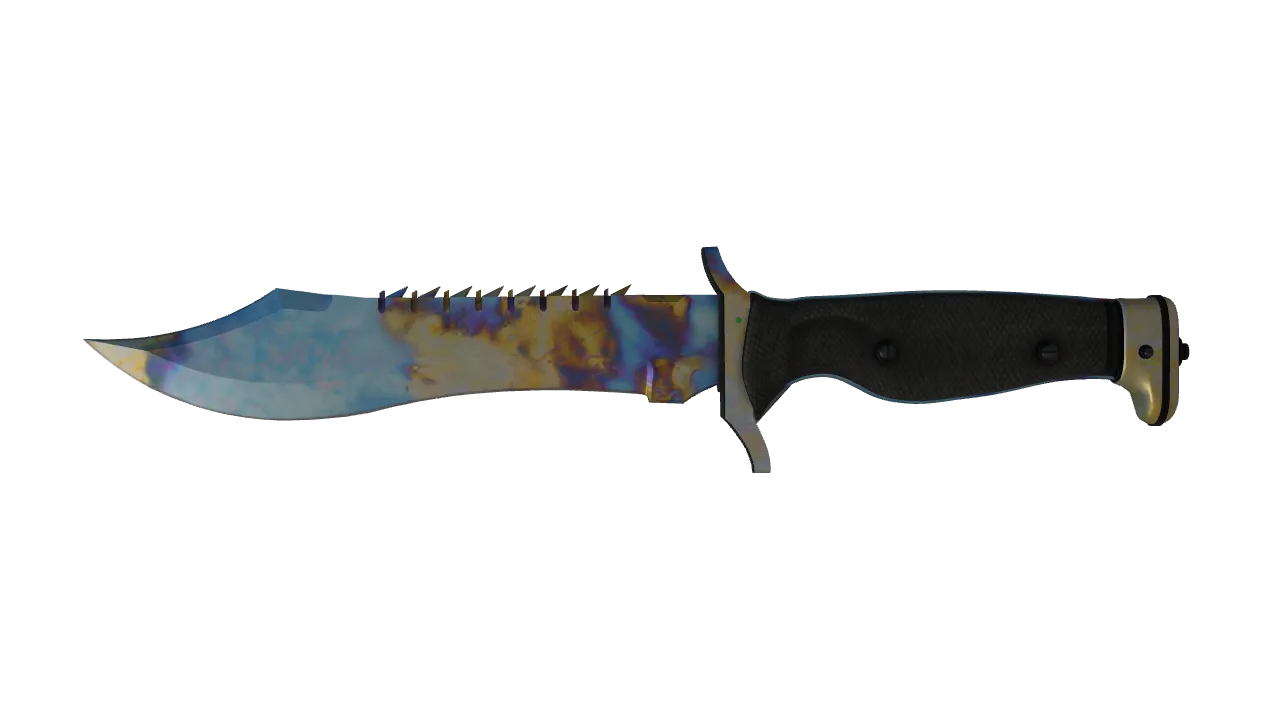 Bowie Knife | Case Hardened seed #598, front