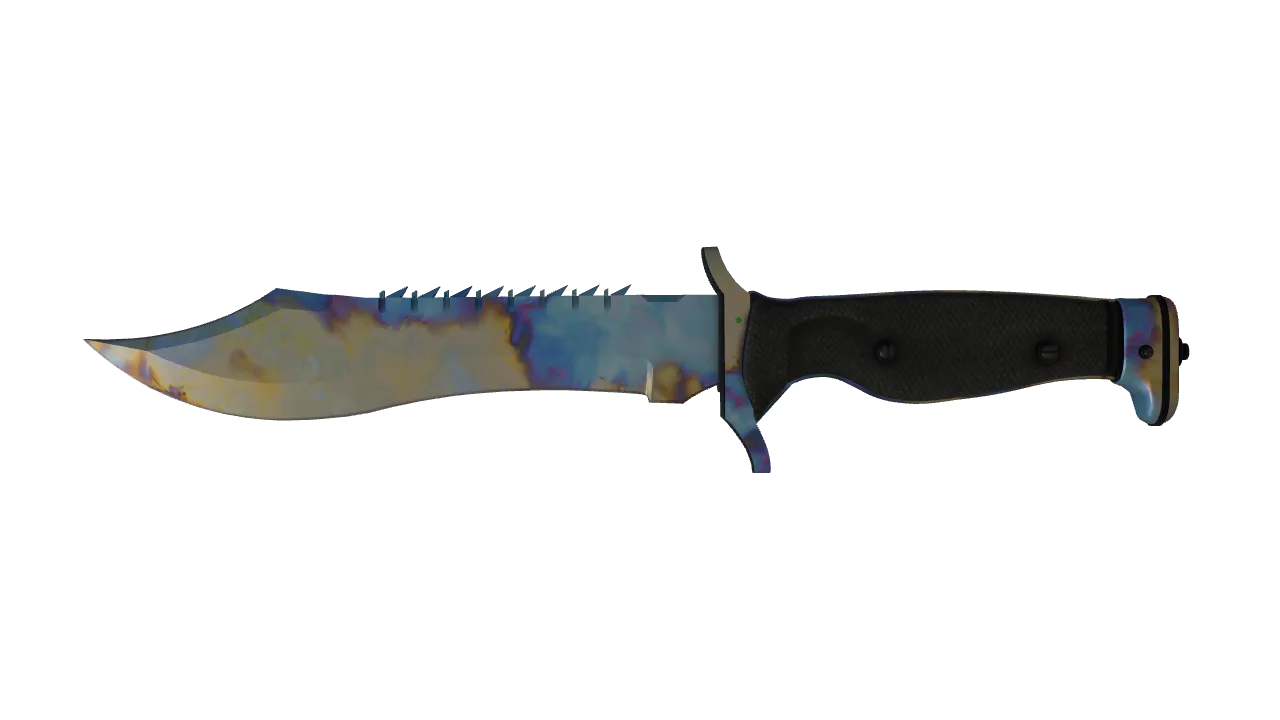 Bowie Knife | Case Hardened seed #618, front