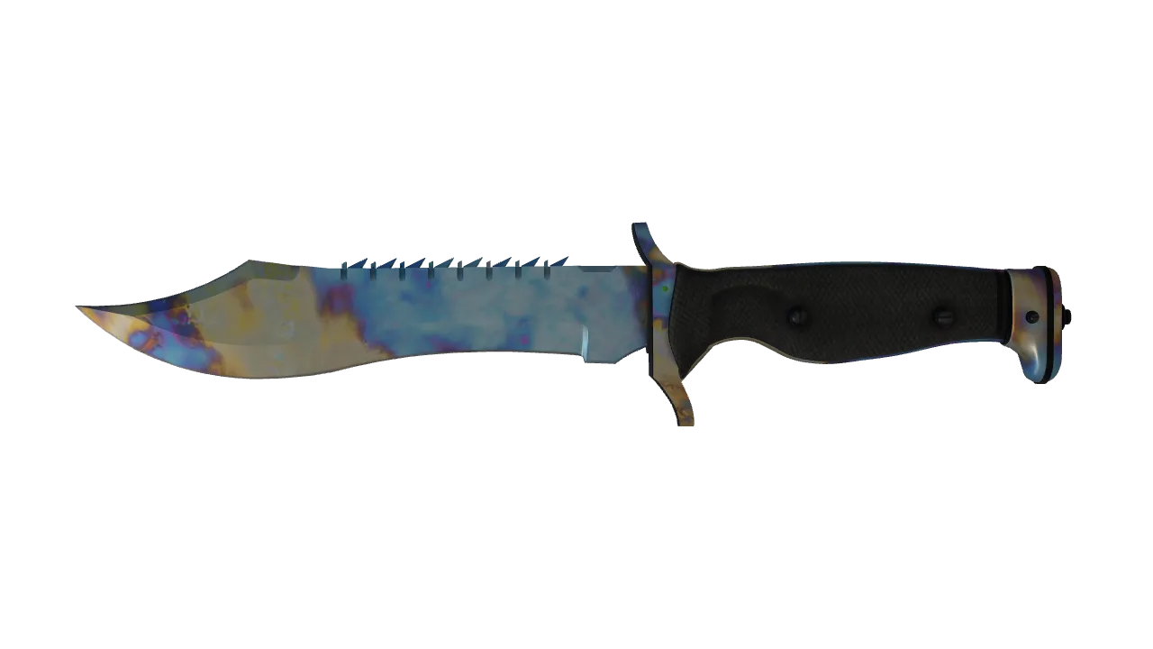 Bowie Knife | Case Hardened seed #629, front