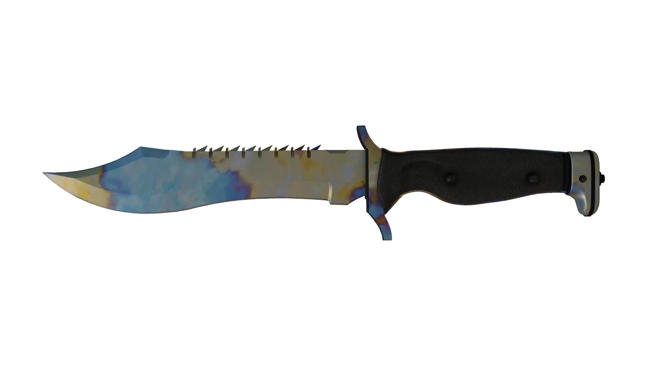 Bowie Knife | Case Hardened seed #632, front