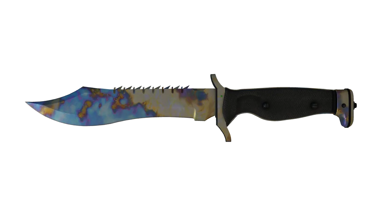 Bowie Knife | Case Hardened seed #635, front