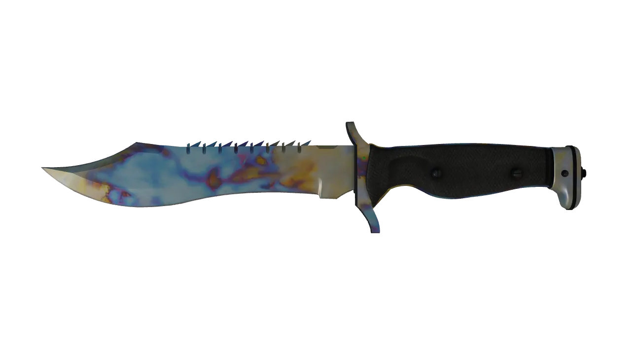 Bowie Knife | Case Hardened seed #642, front