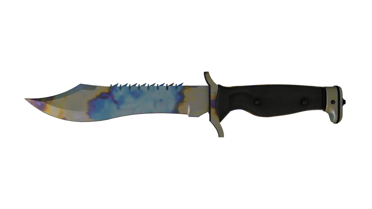 Bowie Knife | Case Hardened seed #658, front