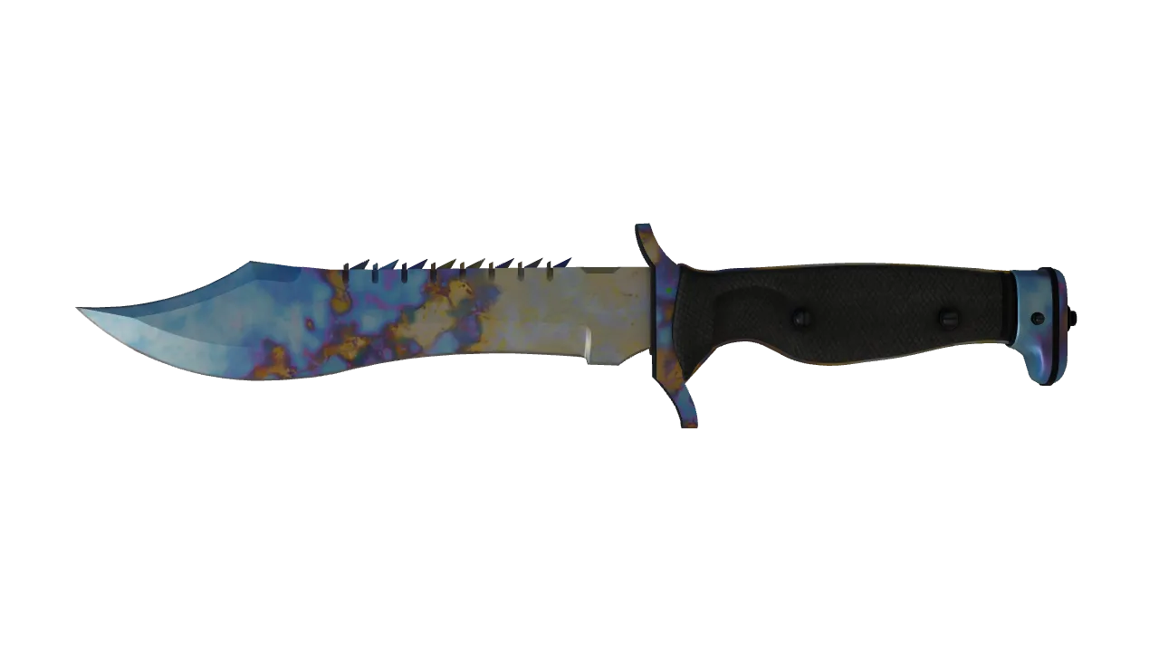 Bowie Knife | Case Hardened seed #664, front