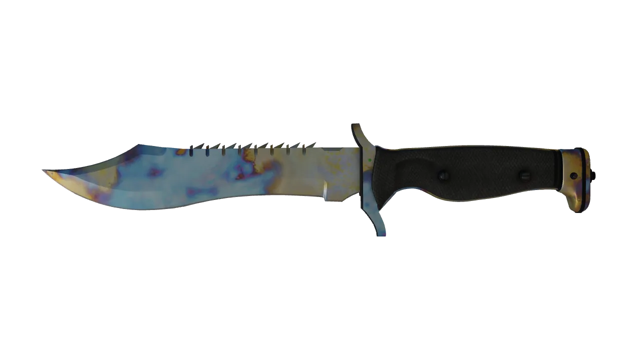 Bowie Knife | Case Hardened seed #67, front