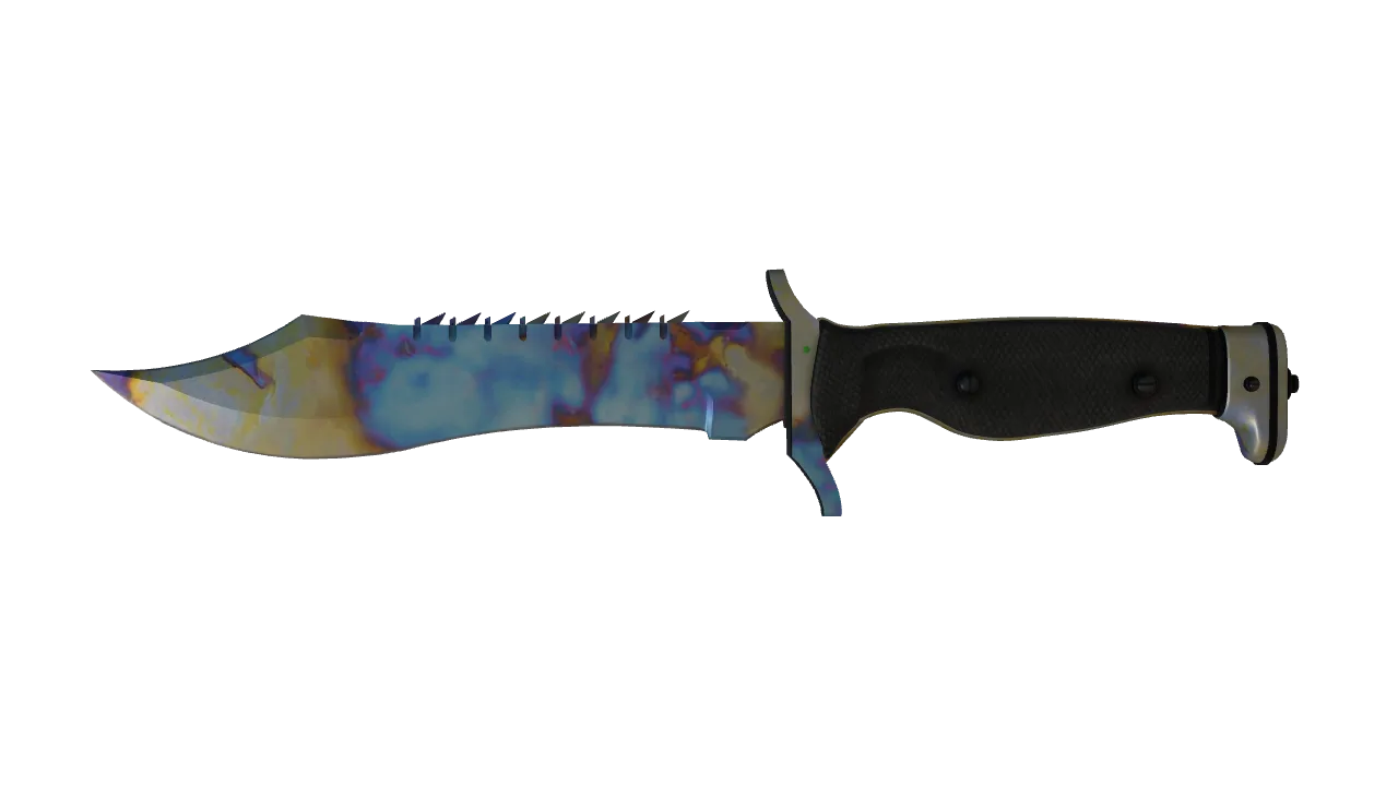 Bowie Knife | Case Hardened seed #672, front
