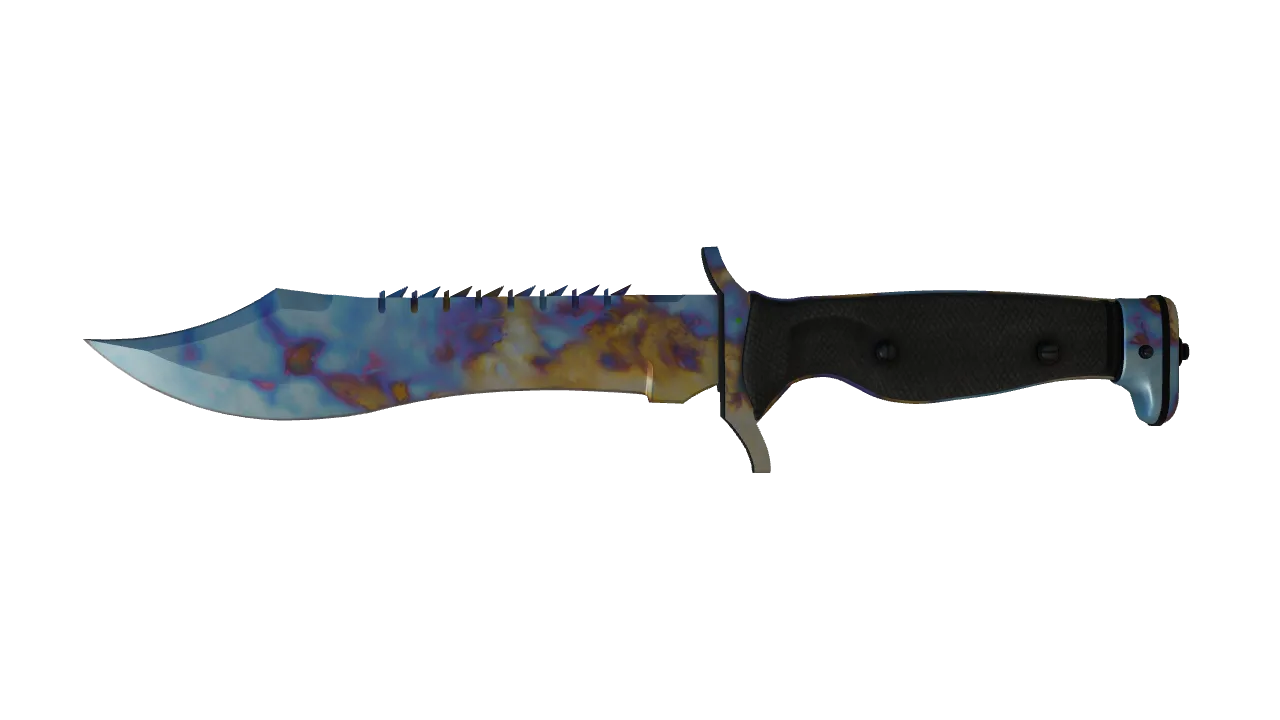 Bowie Knife | Case Hardened seed #694, front