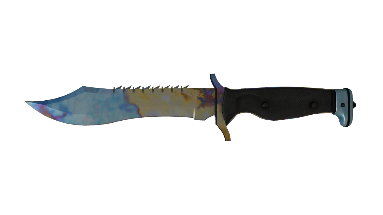 Bowie Knife | Case Hardened seed #713, front