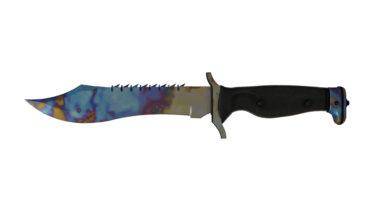 Bowie Knife | Case Hardened seed #717, front