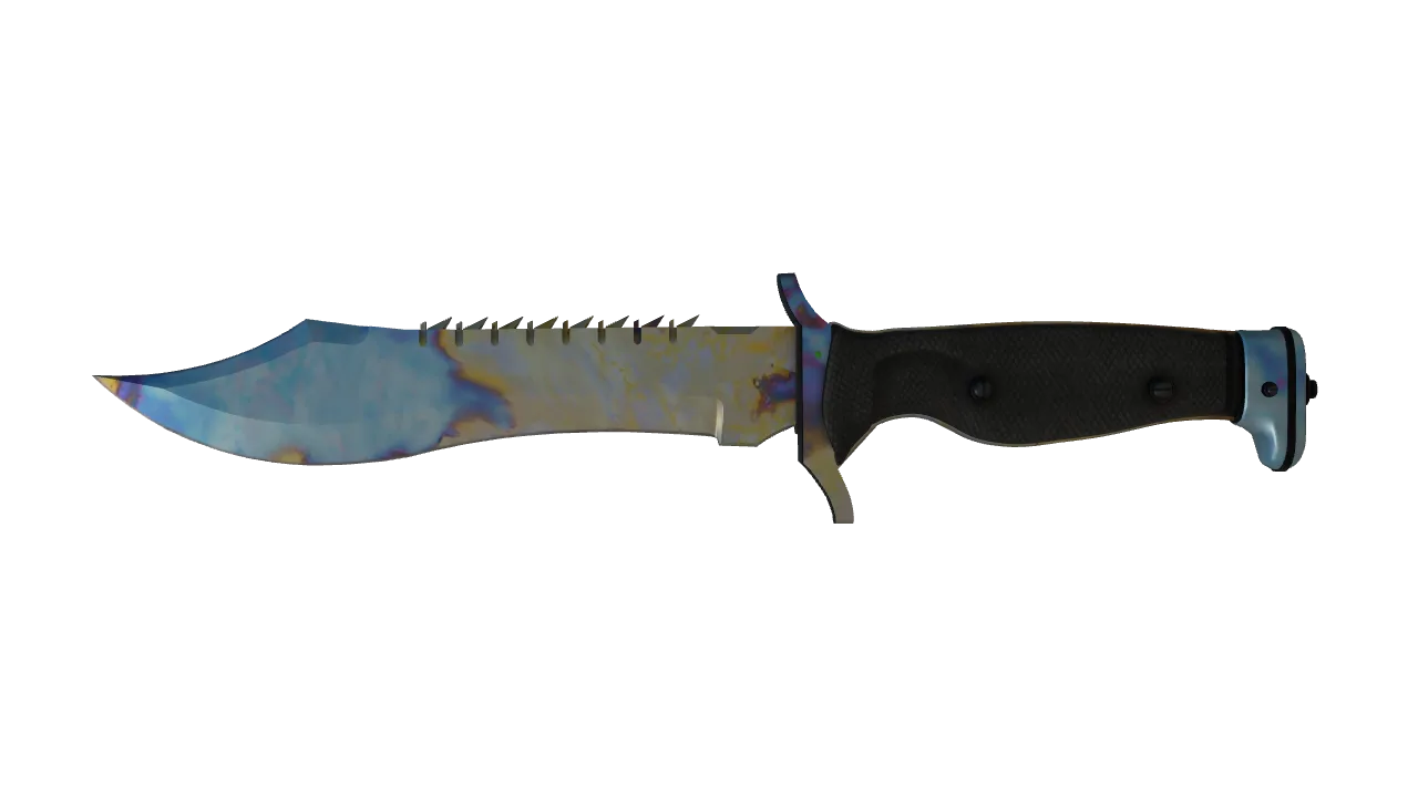Bowie Knife | Case Hardened seed #74, front