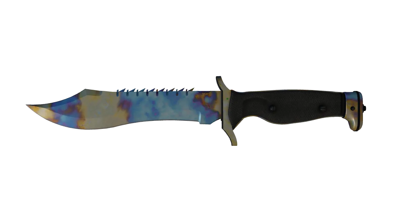 Bowie Knife | Case Hardened seed #801, front