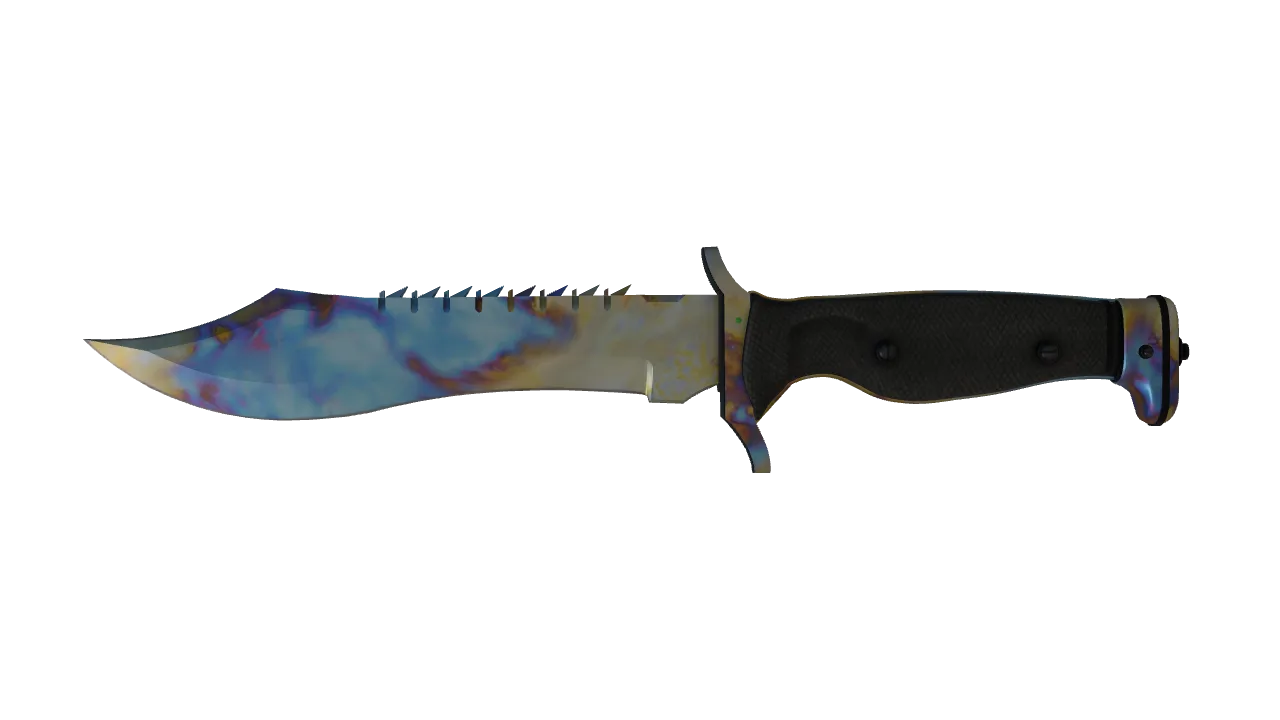 Bowie Knife | Case Hardened seed #808, front