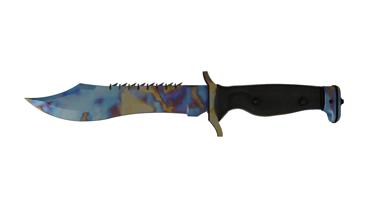 Bowie Knife | Case Hardened seed #809, front