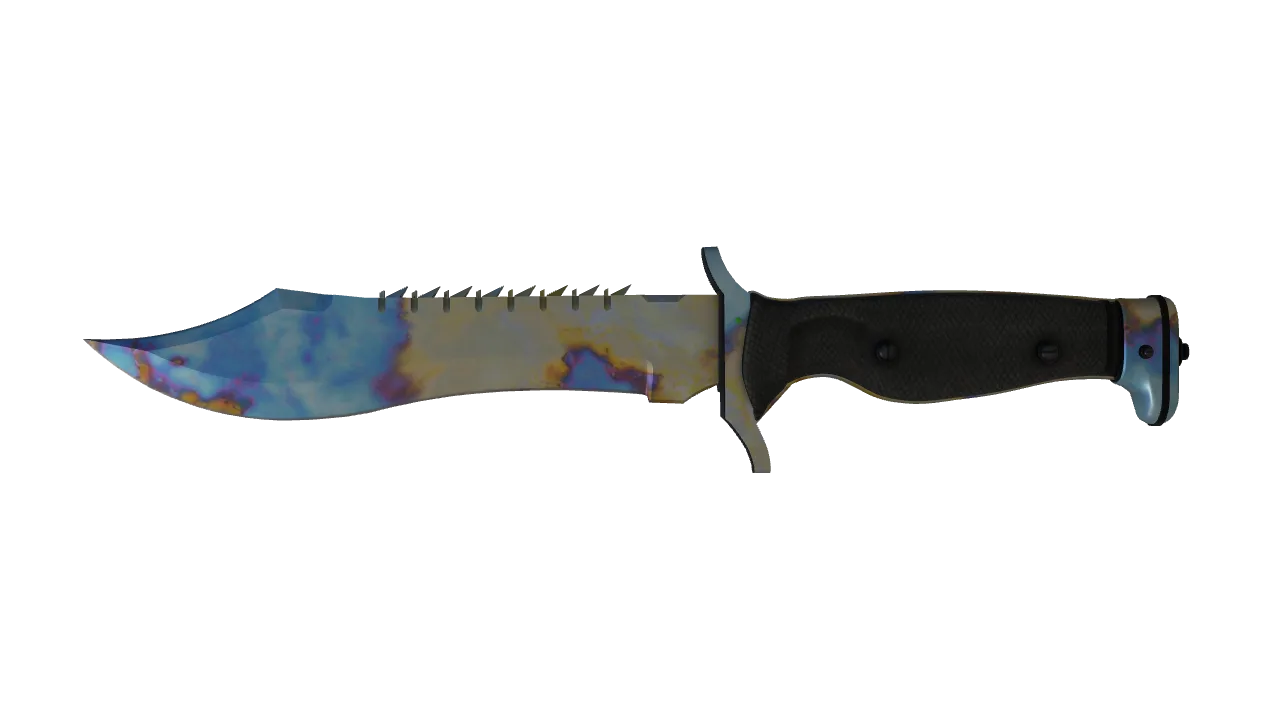 Bowie Knife | Case Hardened seed #853, front