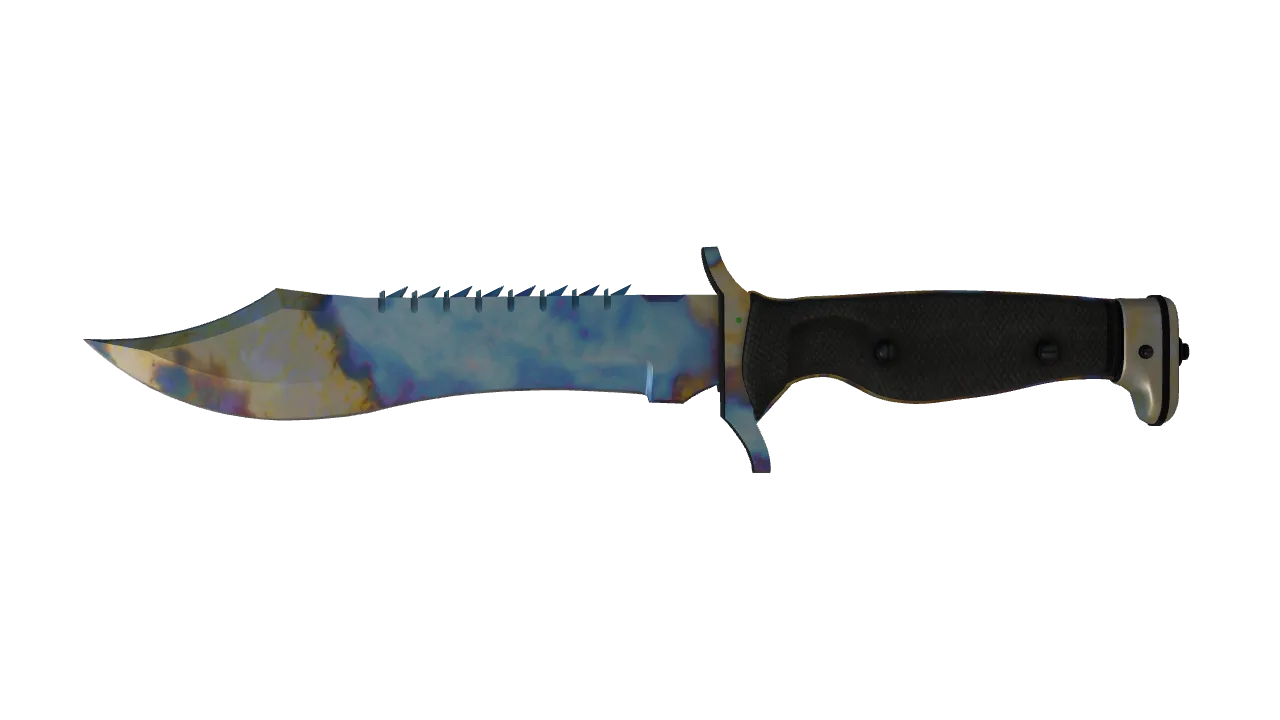 Bowie Knife | Case Hardened seed #858, front