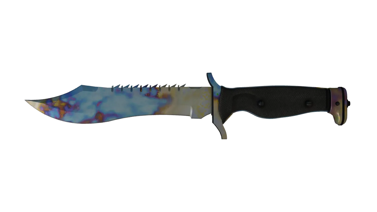Bowie Knife | Case Hardened seed #885, front