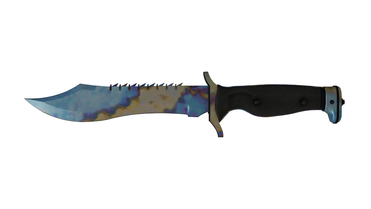 Bowie Knife | Case Hardened seed #891, front
