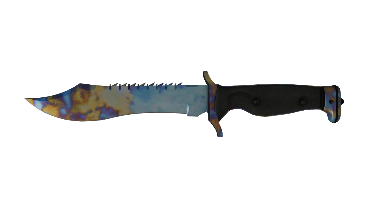 Bowie Knife | Case Hardened seed #898, front