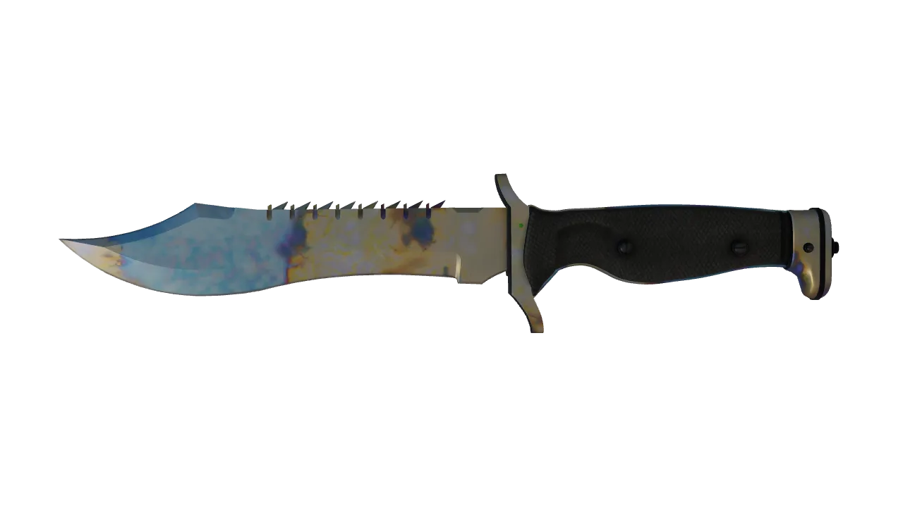 Bowie Knife | Case Hardened seed #902, front