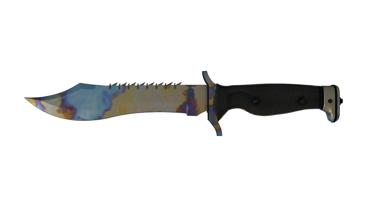 Bowie Knife | Case Hardened seed #916, front