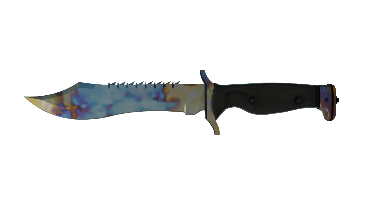 Bowie Knife | Case Hardened seed #924, front