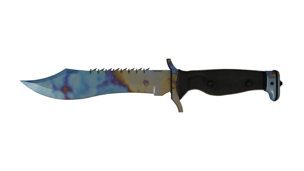 Bowie Knife | Case Hardened seed #965, front