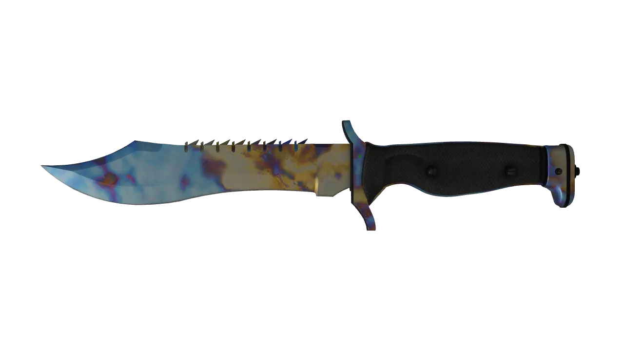 Bowie Knife | Case Hardened seed #975, front