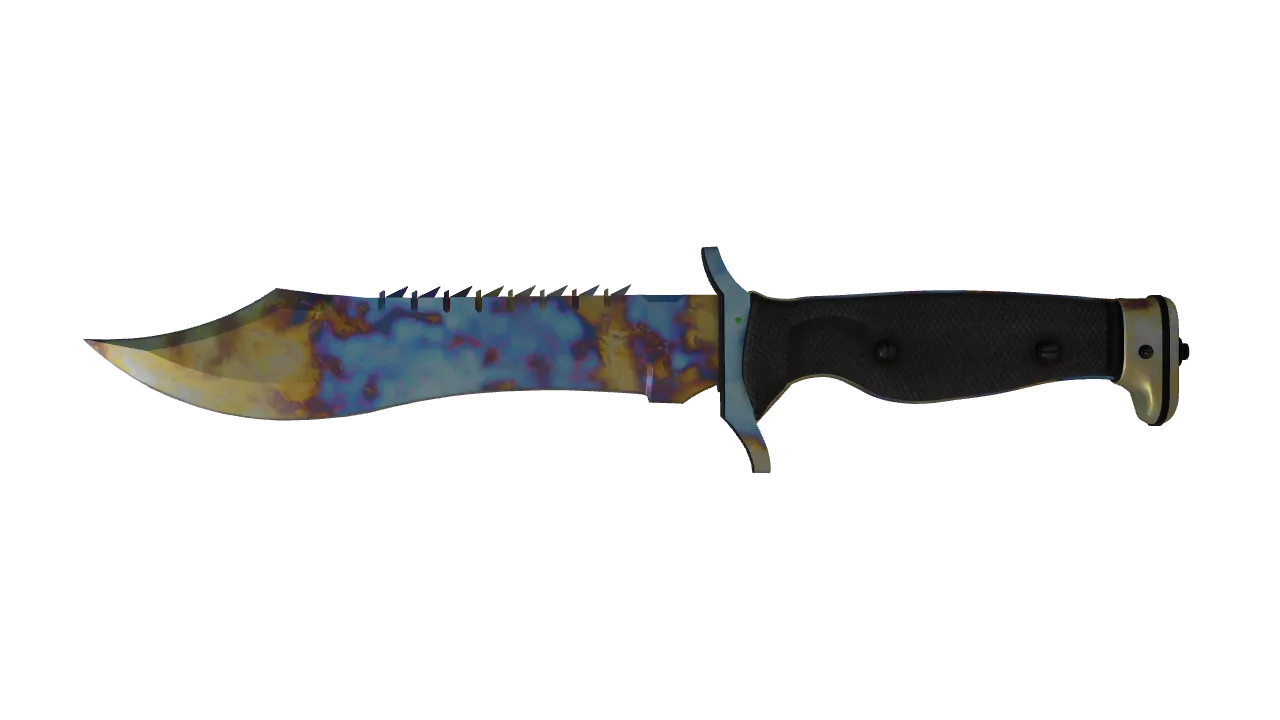 Bowie Knife | Case Hardened seed #986, front