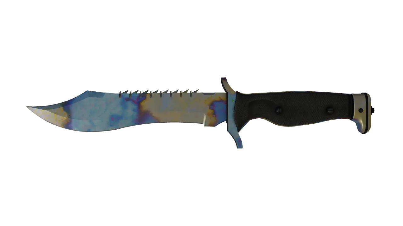 Bowie Knife | Case Hardened seed #989, front