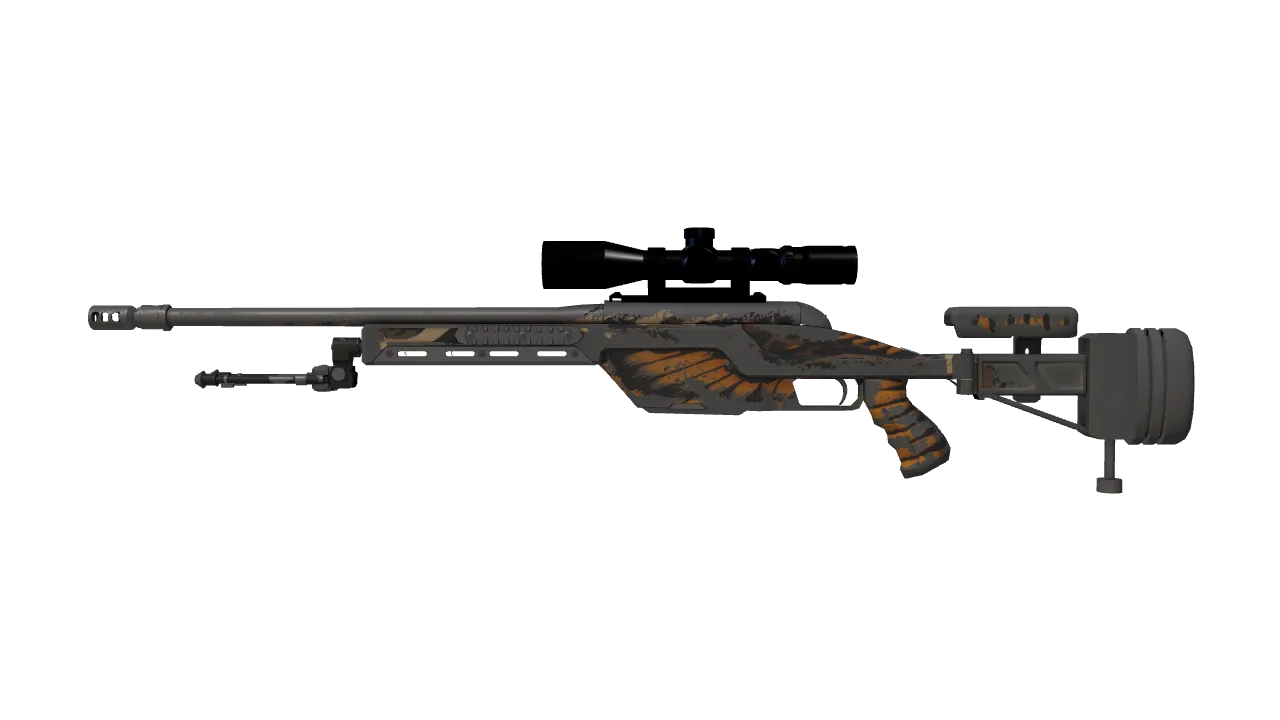 SSG 08 | Death's Head (Battle-Scarred) — Dust II light, front
