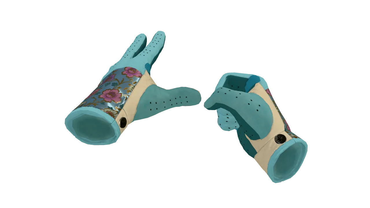 ★ Driver Gloves | Brocade Flowers (Factory New) — Dust II light, front