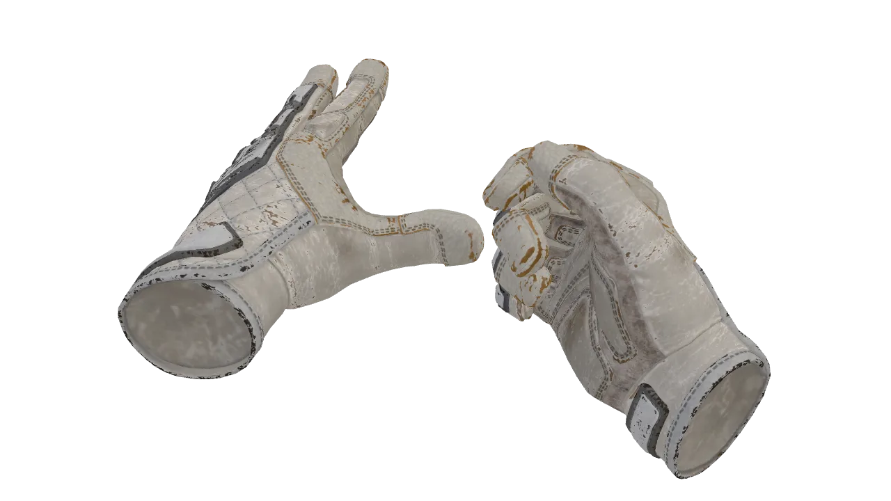 ★ Specialist Gloves | Pillow Punchers (Well-Worn) — Dust II light, front