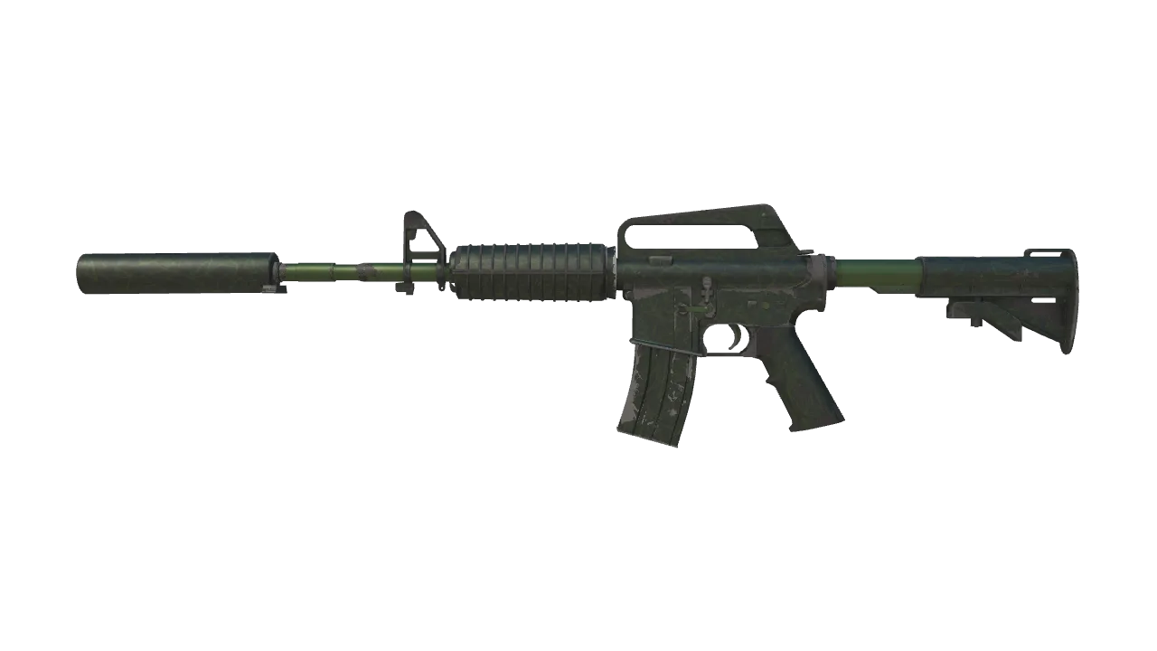 Souvenir M4A1-S | Moss Quartz (Well-Worn) — Dust II light, front