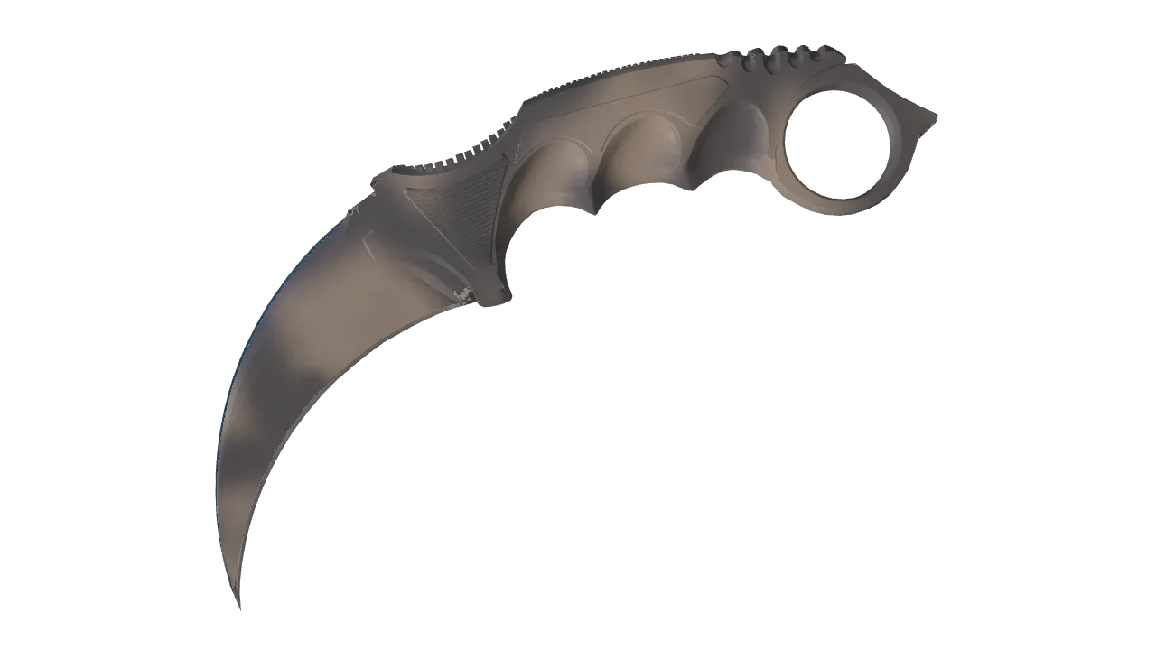 ★ Karambit | Scorched (Factory New) — Dust II light, front
