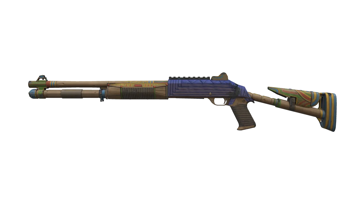 StatTrak™ XM1014 | Entombed (Minimal Wear) — Dust II light, front